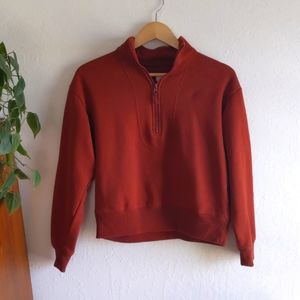 Crop half zip